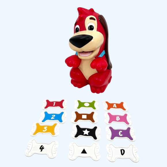 RED ROVER 2009 MATTEL INTERACTIVE TALKING DOG TOY W/ EDUCATIONAL BONE PIECES - Picture 1 of 9